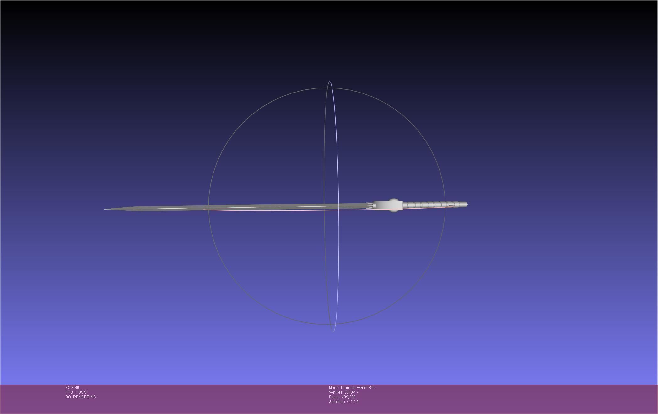 Re Zero Theresia Van Astrea Sword 3D print model_19