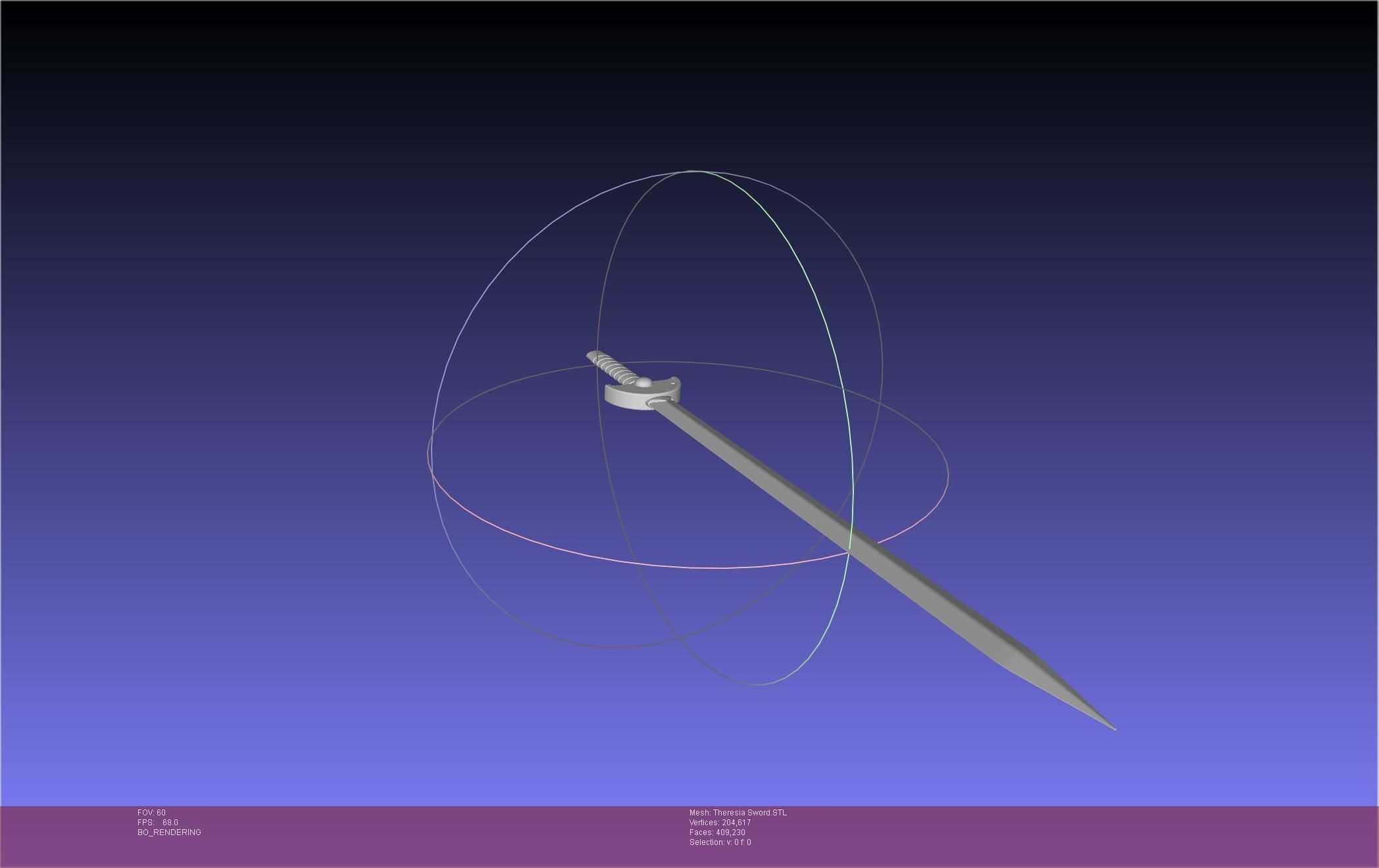 Re Zero Theresia Van Astrea Sword 3D print model_12