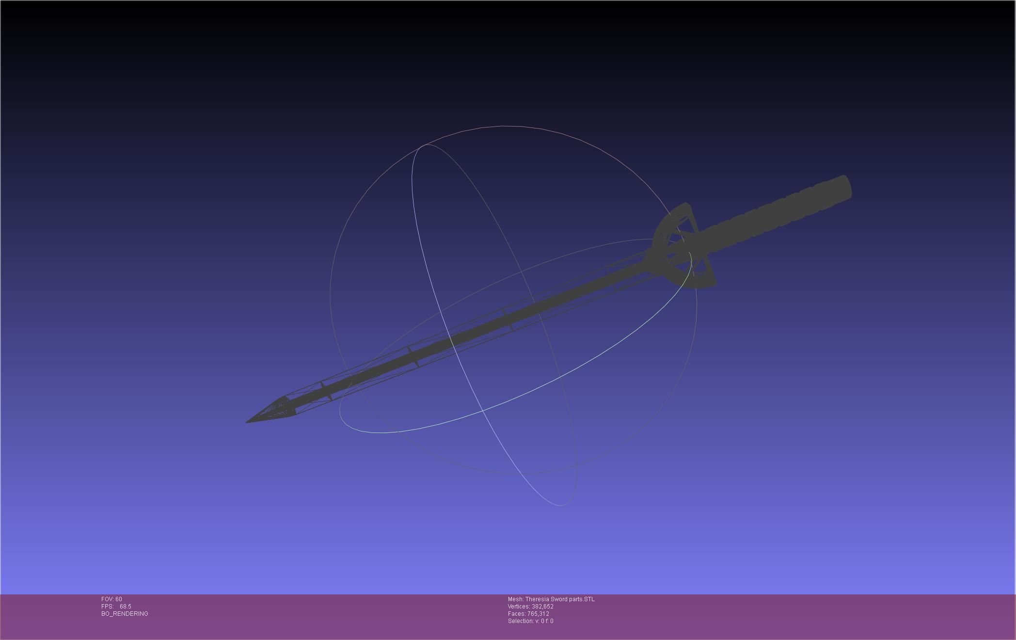 Re Zero Theresia Van Astrea Sword 3D print model_84