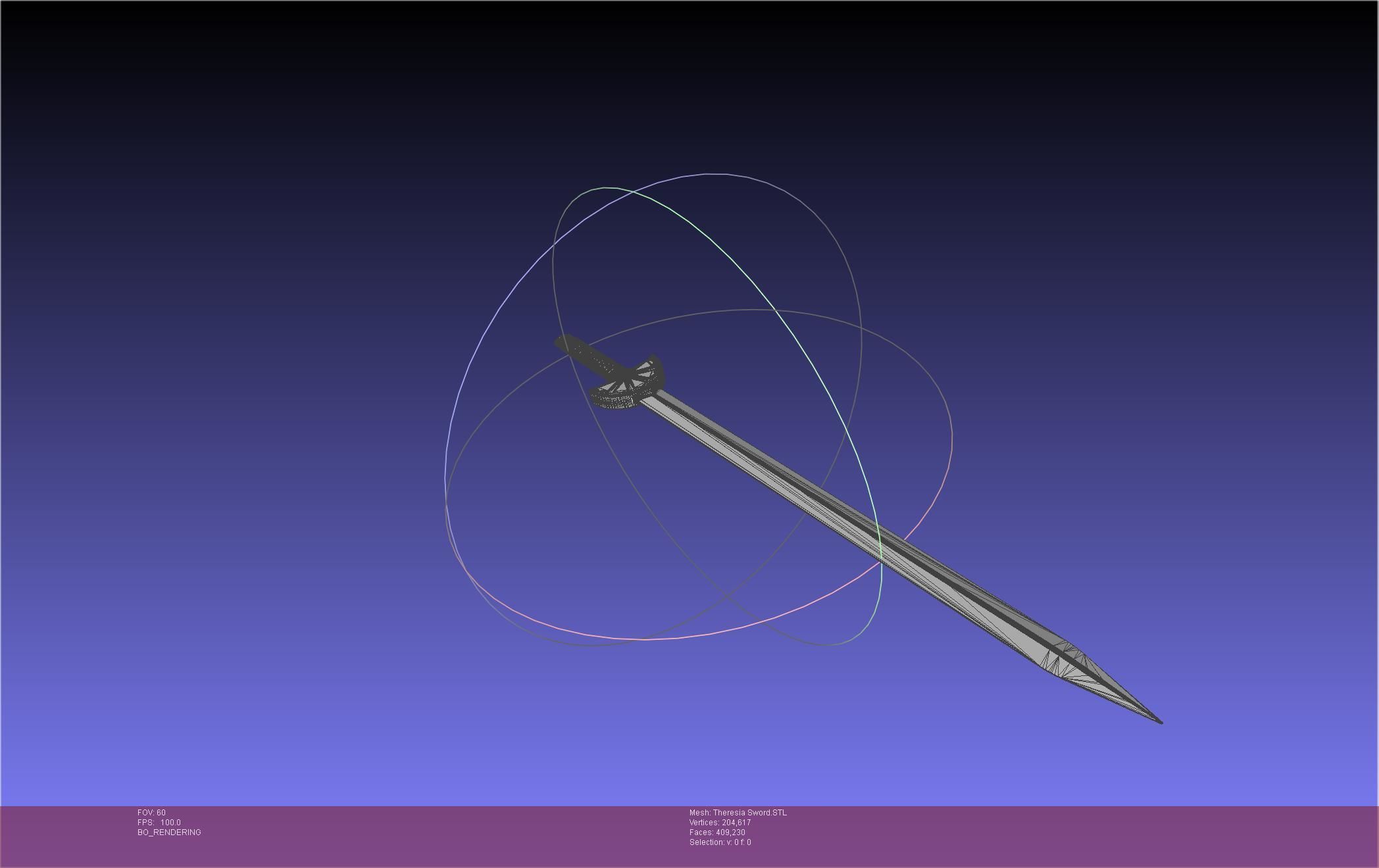 Re Zero Theresia Van Astrea Sword 3D print model_27