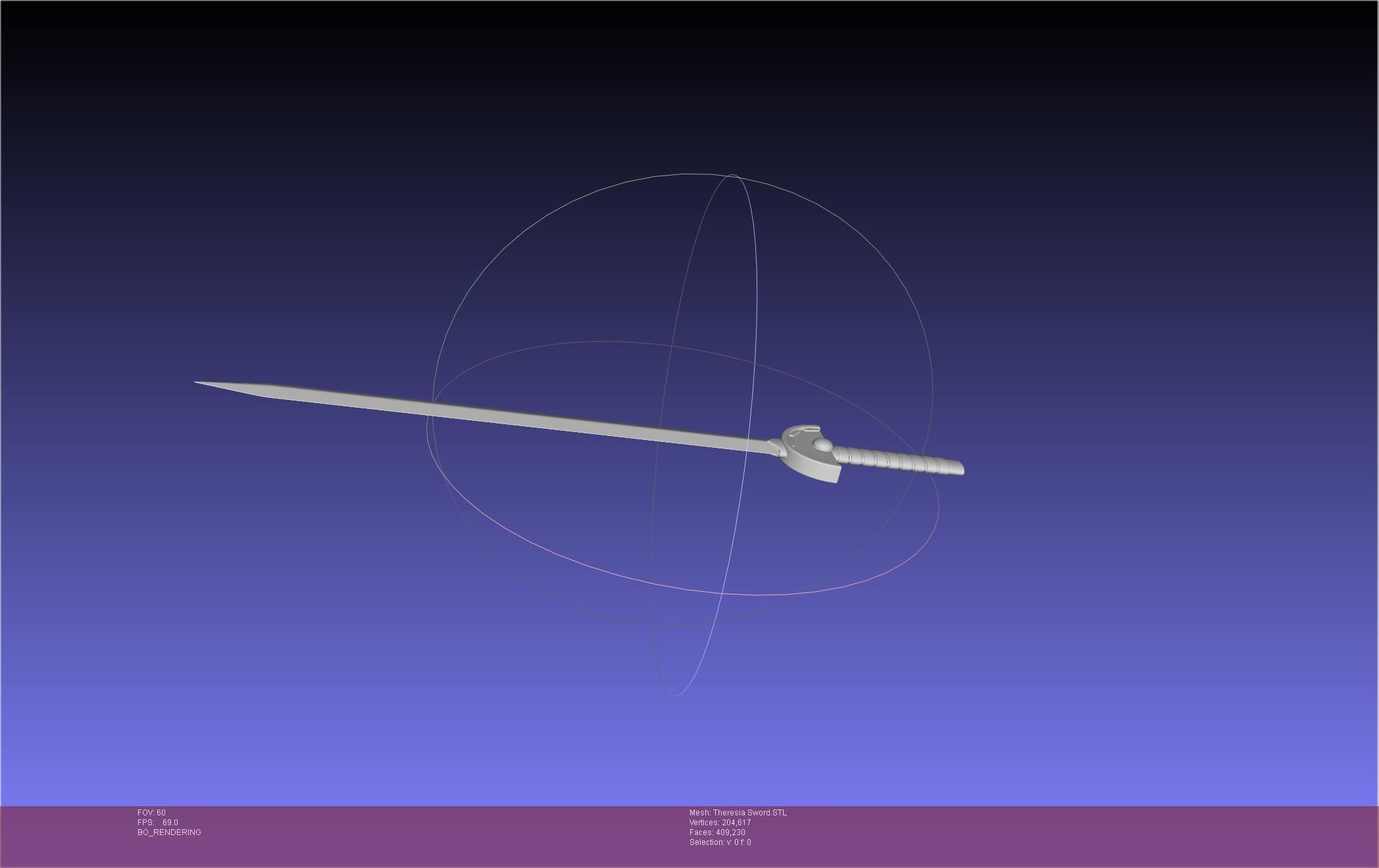 Re Zero Theresia Van Astrea Sword 3D print model_9