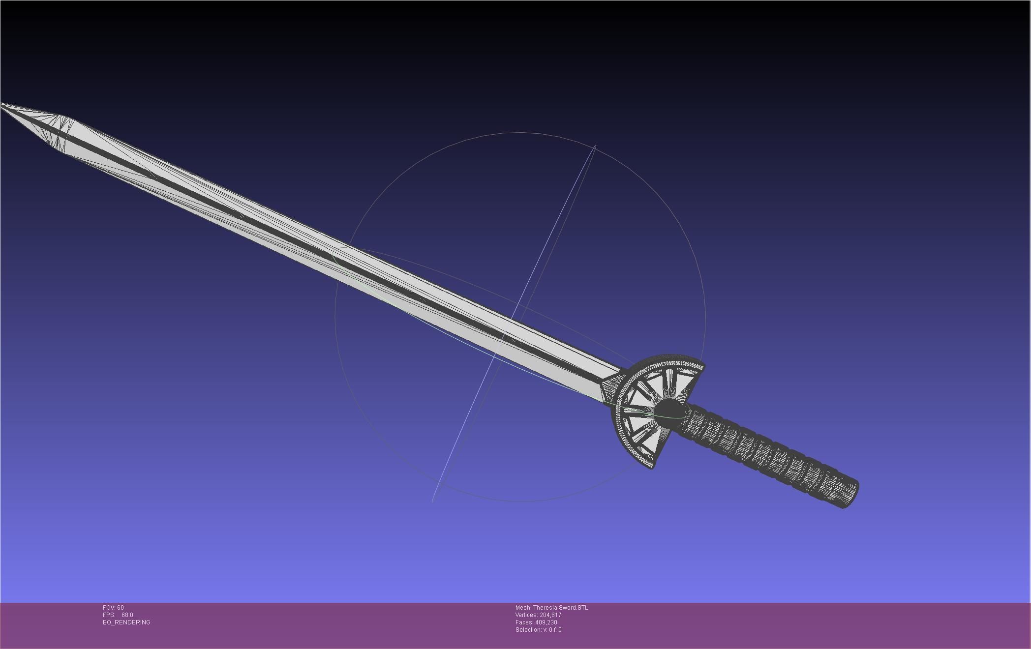 Re Zero Theresia Van Astrea Sword 3D print model_36