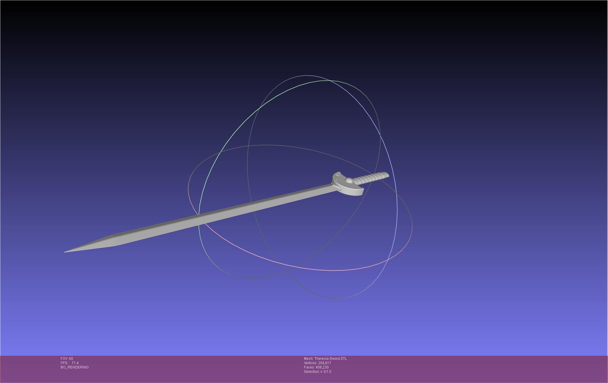 Re Zero Theresia Van Astrea Sword 3D print model_10