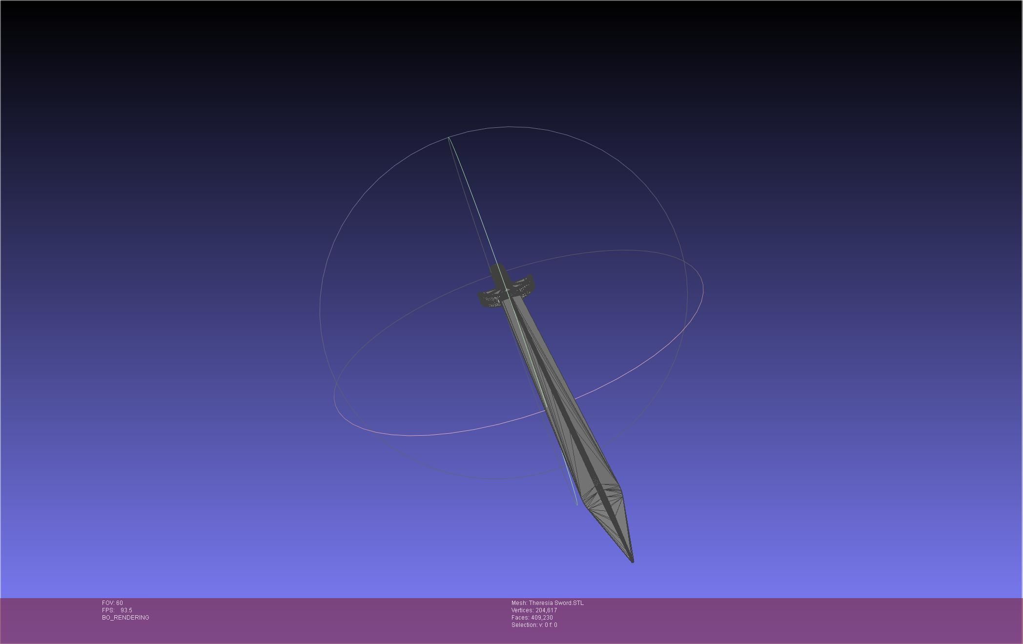 Re Zero Theresia Van Astrea Sword 3D print model_28