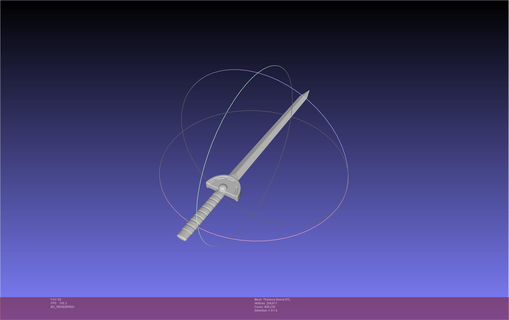 Re Zero Theresia Van Astrea Sword 3D print model_5