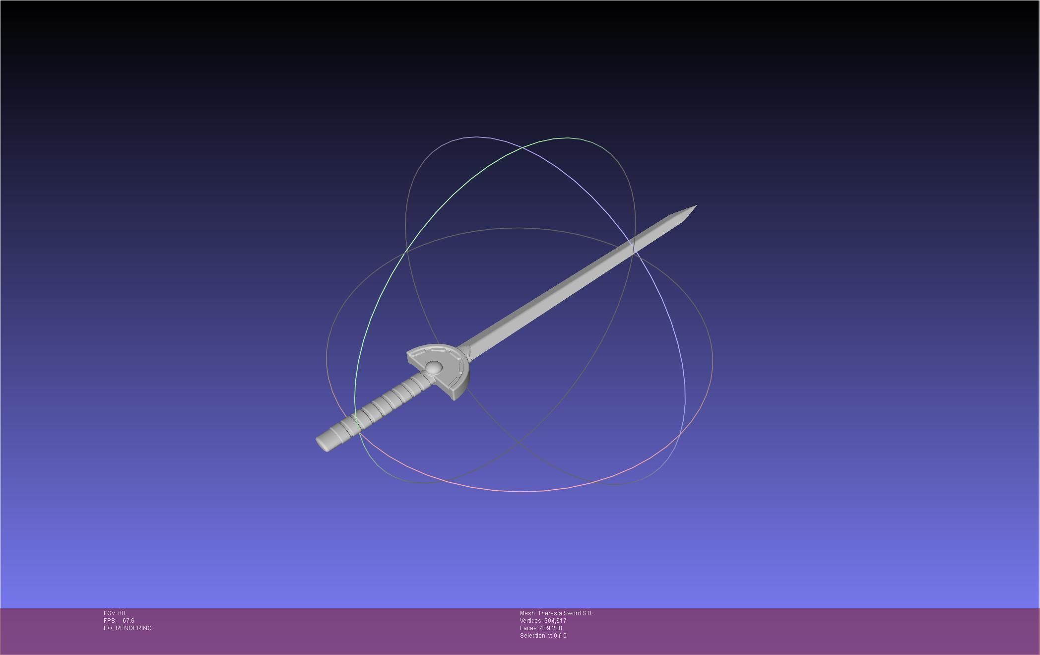 Re Zero Theresia Van Astrea Sword 3D print model_4