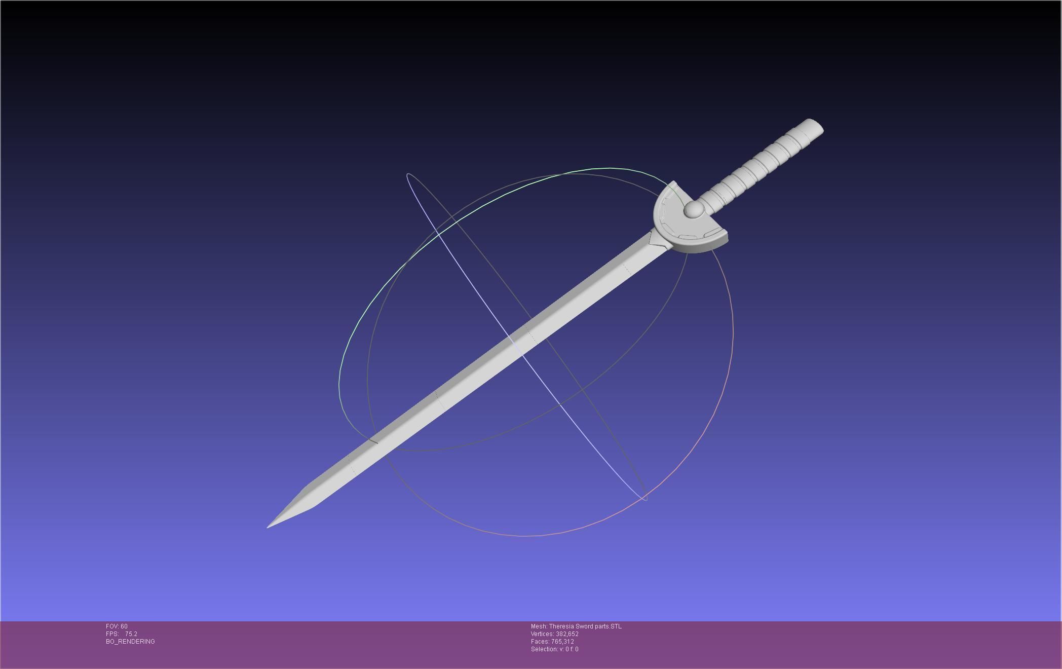 Re Zero Theresia Van Astrea Sword 3D print model_79