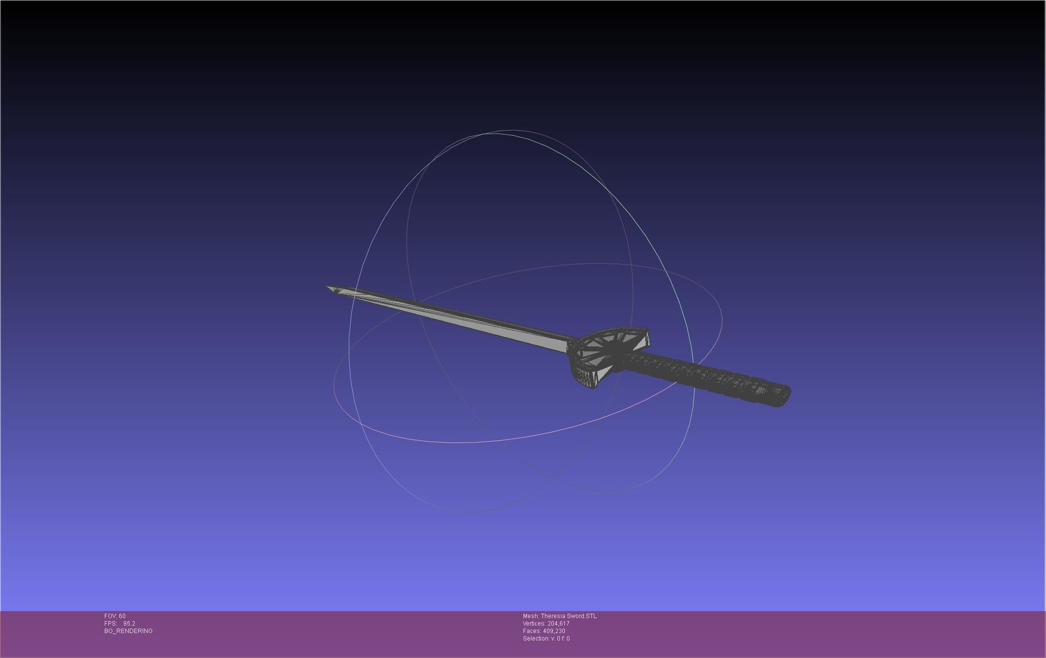 Re Zero Theresia Van Astrea Sword 3D print model_33