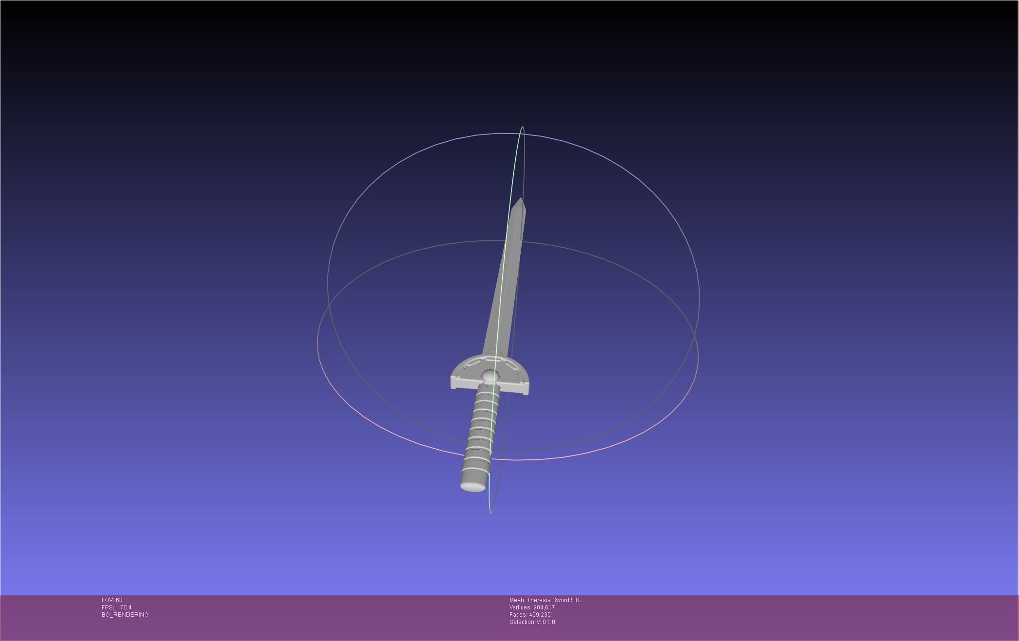 Re Zero Theresia Van Astrea Sword 3D print model_6