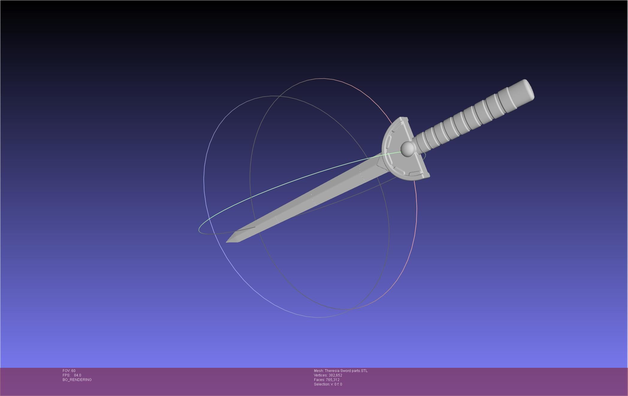 Re Zero Theresia Van Astrea Sword 3D print model_78