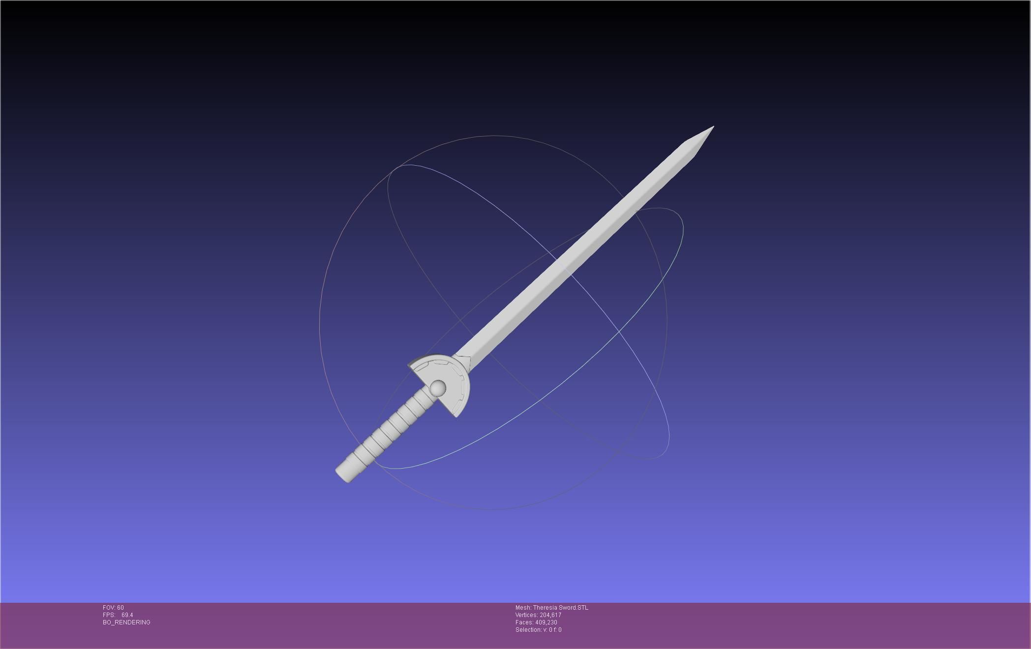 Re Zero Theresia Van Astrea Sword 3D print model_1