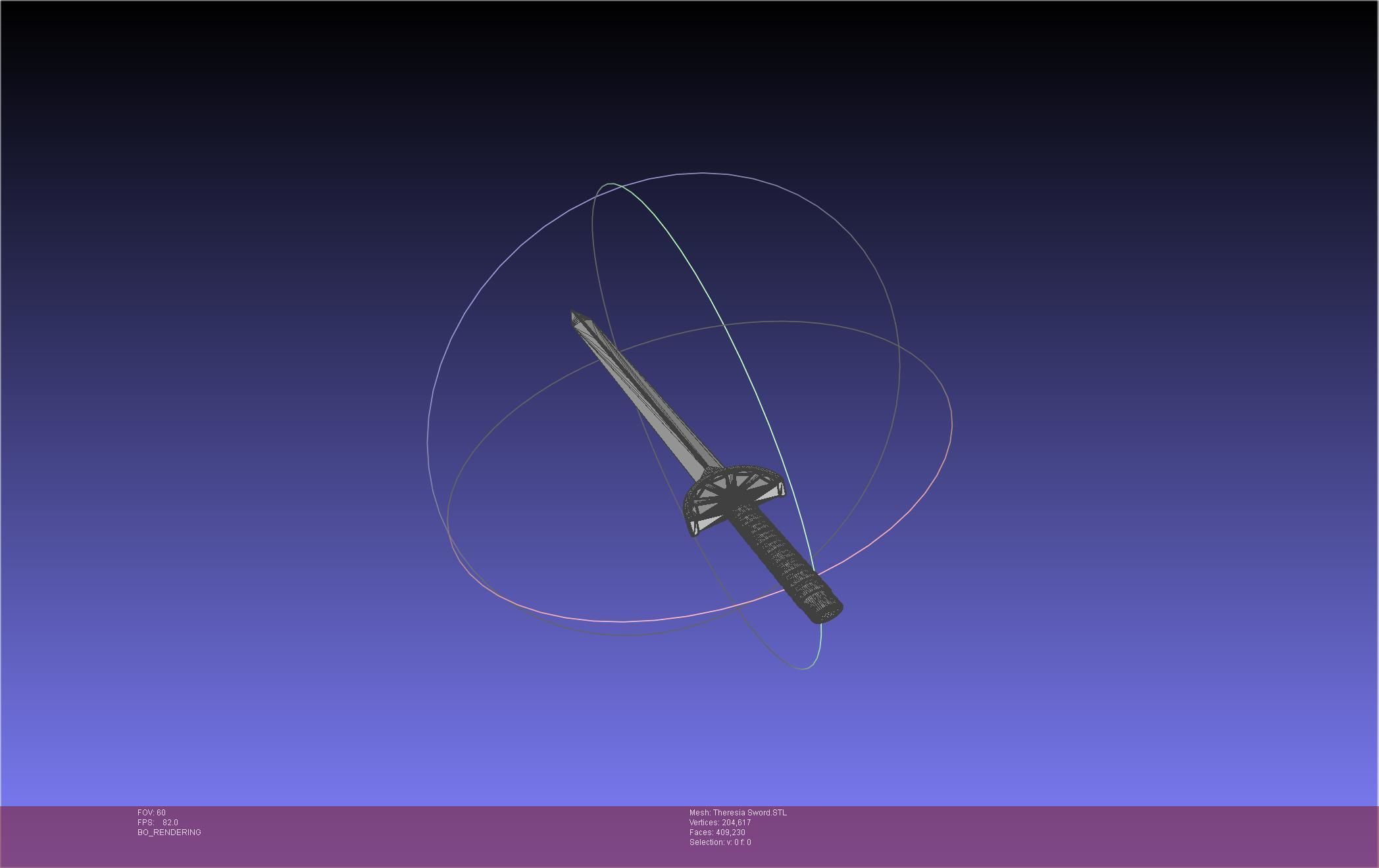 Re Zero Theresia Van Astrea Sword 3D print model_25