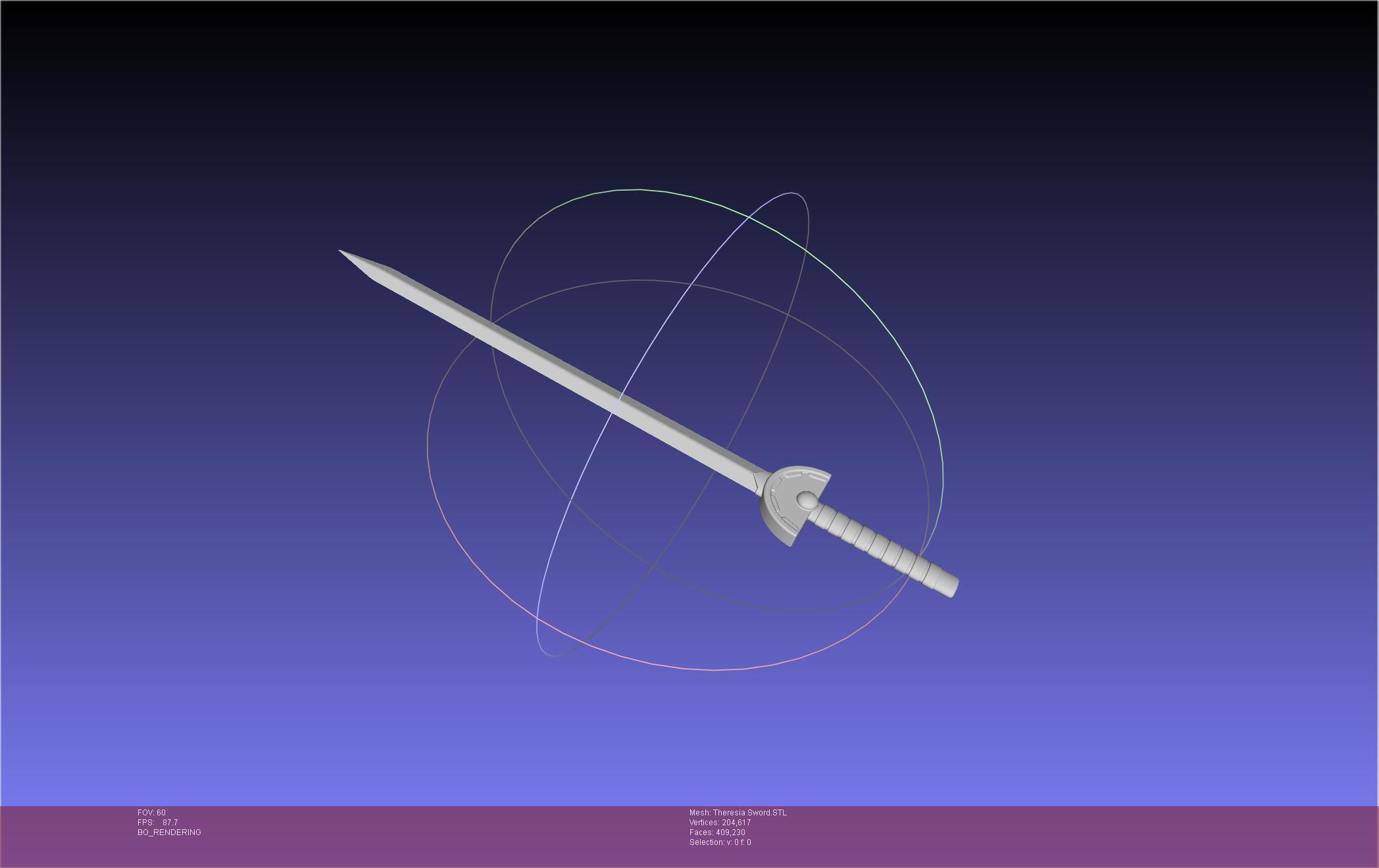 Re Zero Theresia Van Astrea Sword 3D print model_8