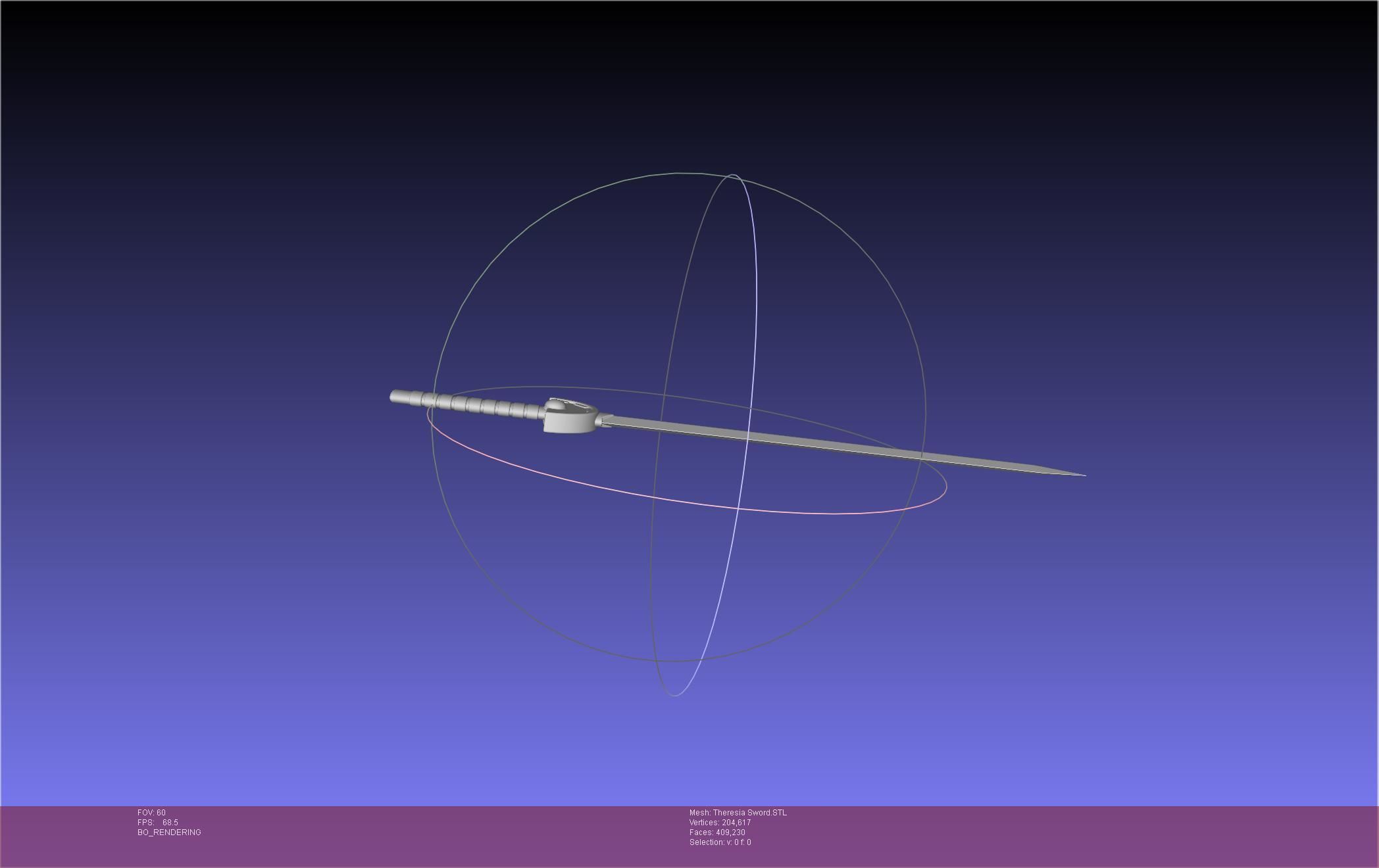 Re Zero Theresia Van Astrea Sword 3D print model_14