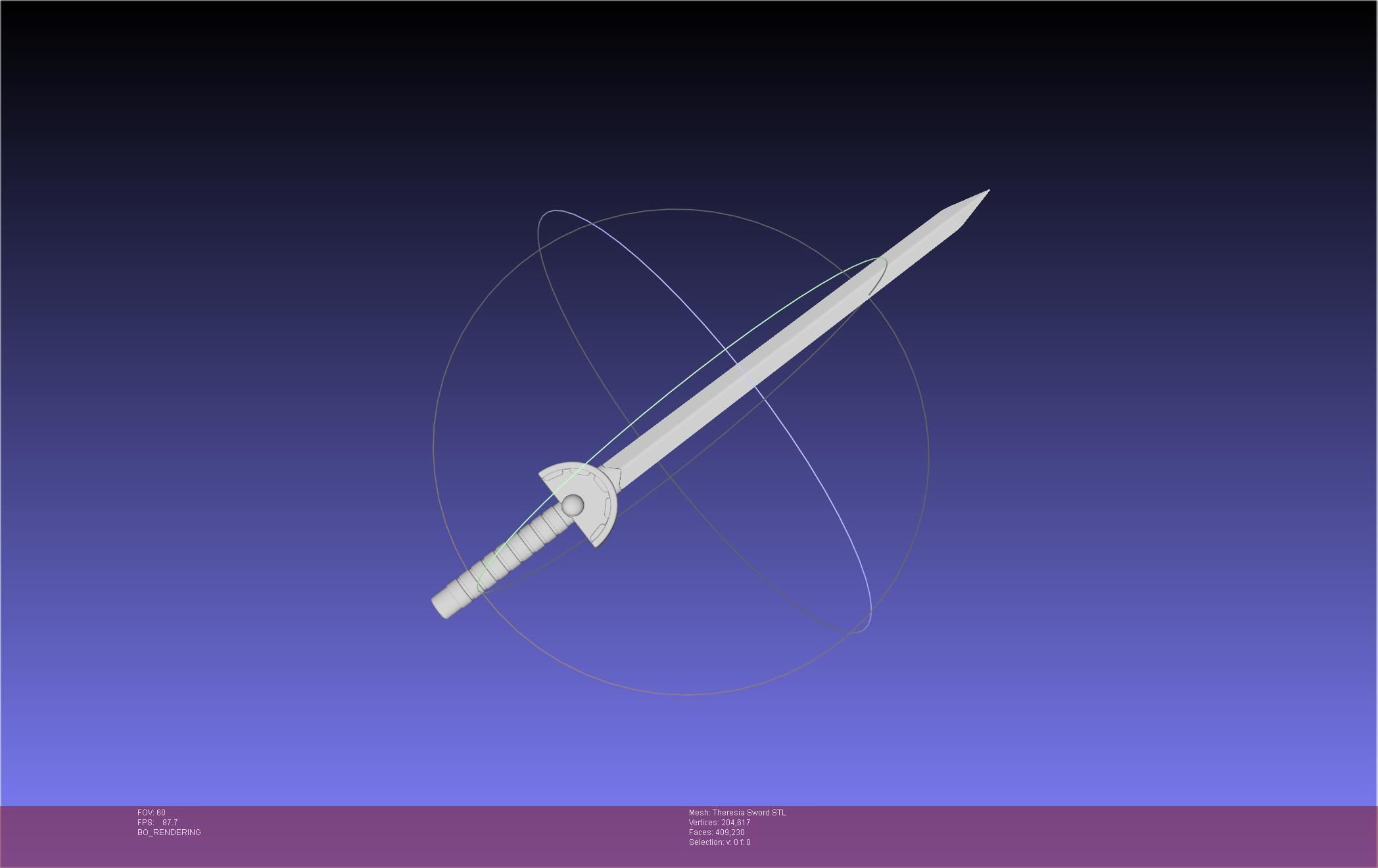 Re Zero Theresia Van Astrea Sword 3D print model_2