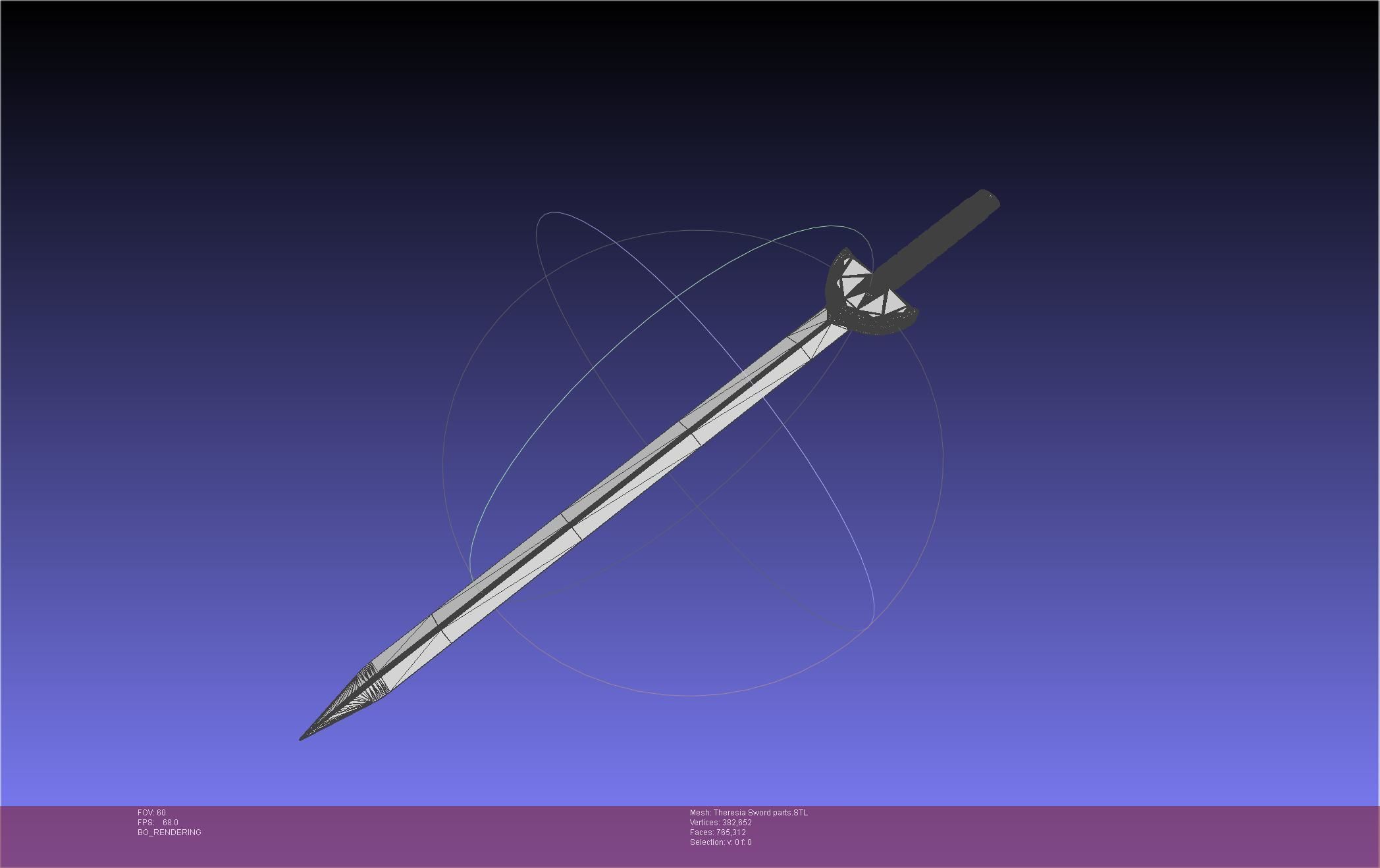 Re Zero Theresia Van Astrea Sword 3D print model_80