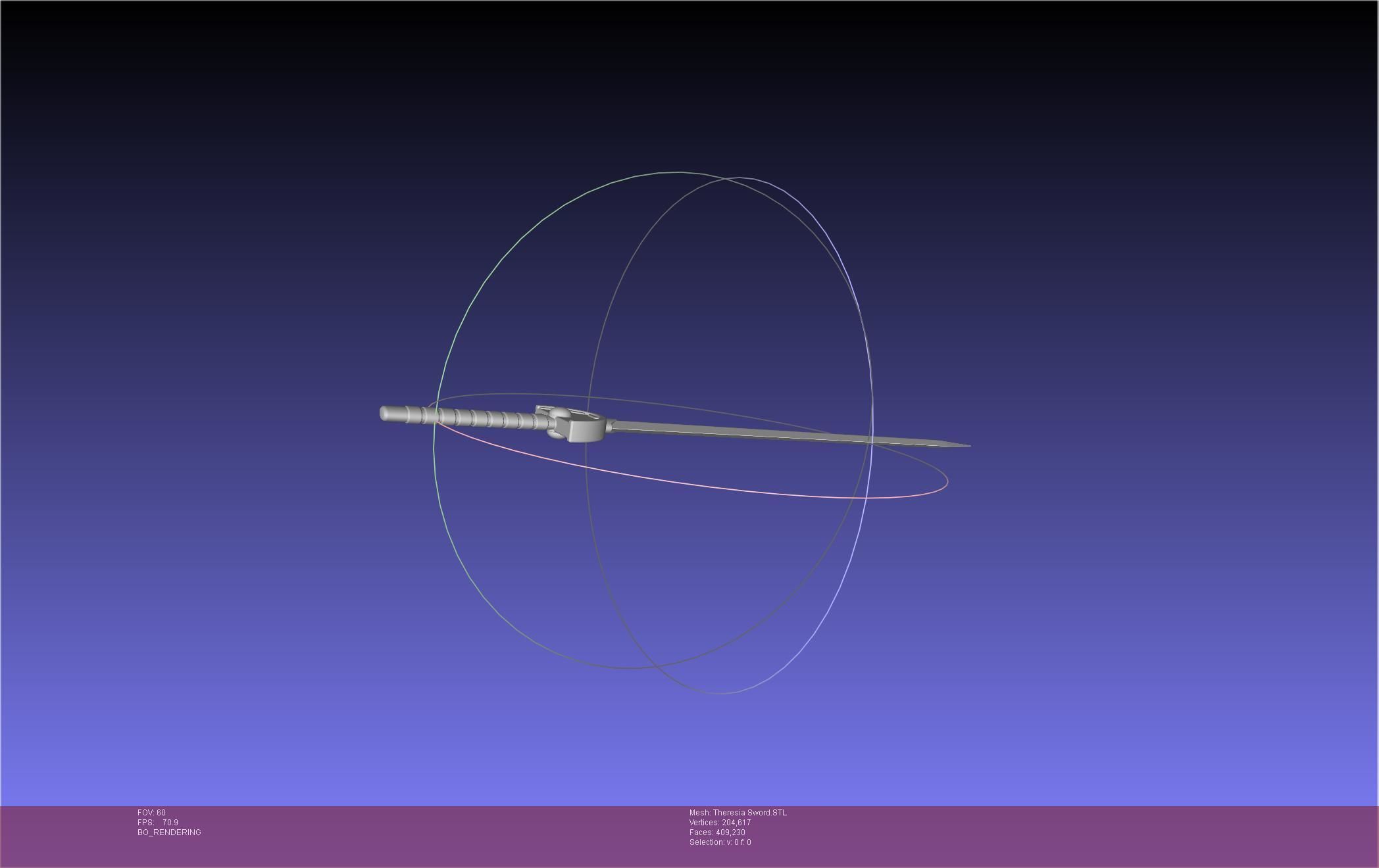 Re Zero Theresia Van Astrea Sword 3D print model_15