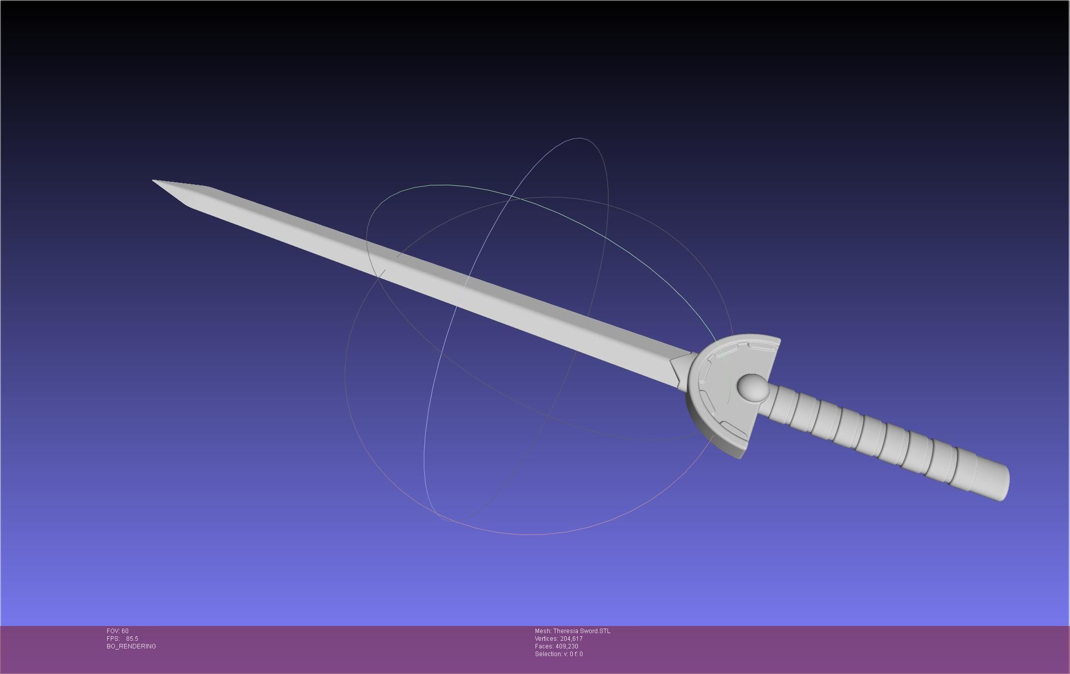 Re Zero Theresia Van Astrea Sword 3D print model_41