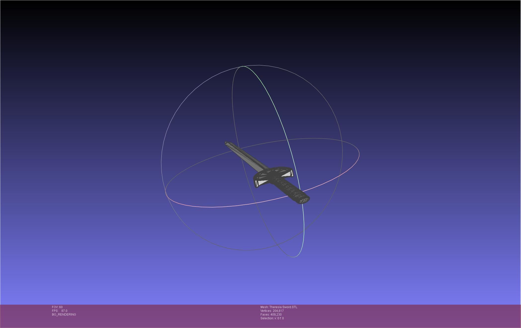 Re Zero Theresia Van Astrea Sword 3D print model_31