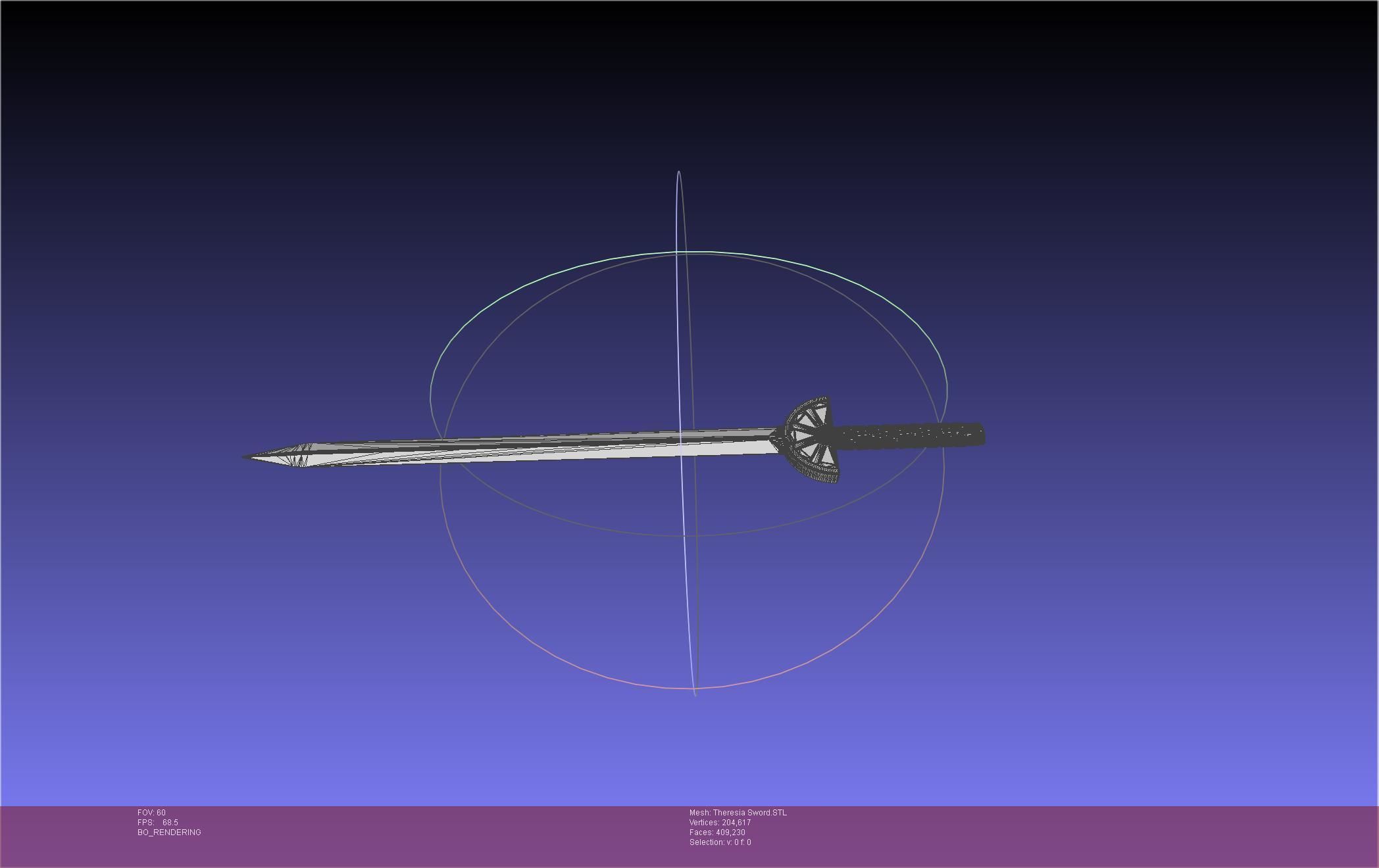 Re Zero Theresia Van Astrea Sword 3D print model_23