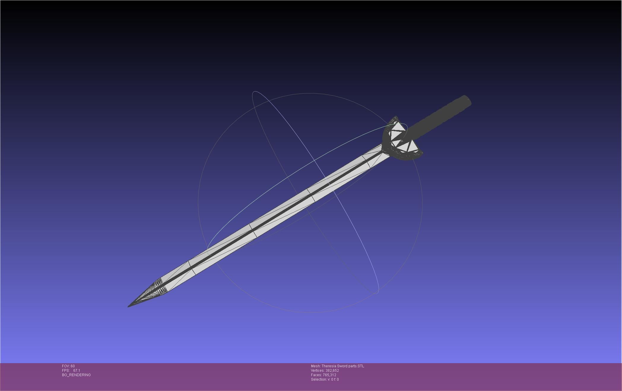 Re Zero Theresia Van Astrea Sword 3D print model_81