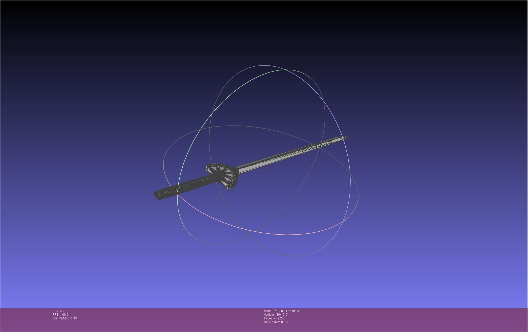 Re Zero Theresia Van Astrea Sword 3D print model_26