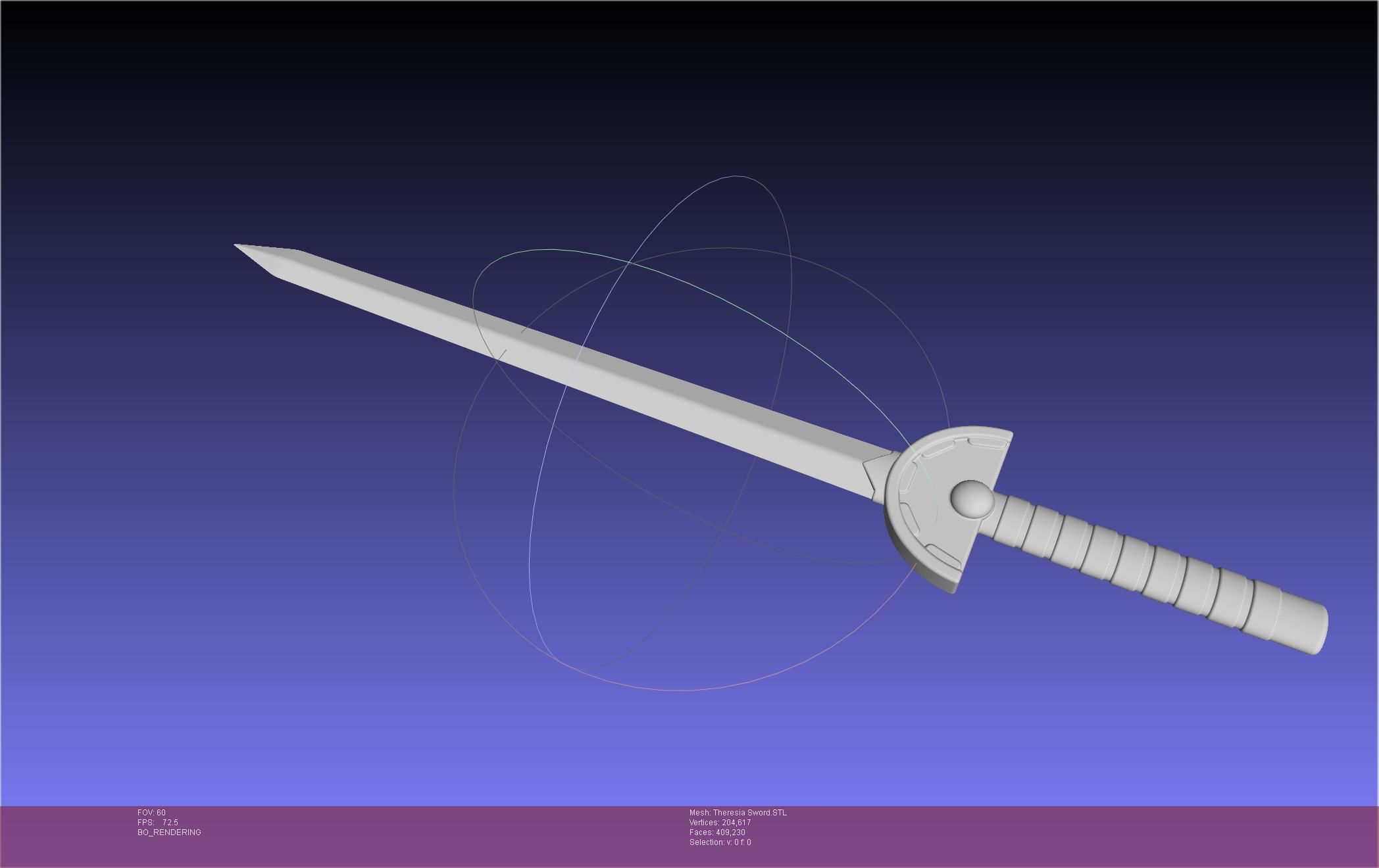 Re Zero Theresia Van Astrea Sword 3D print model_39
