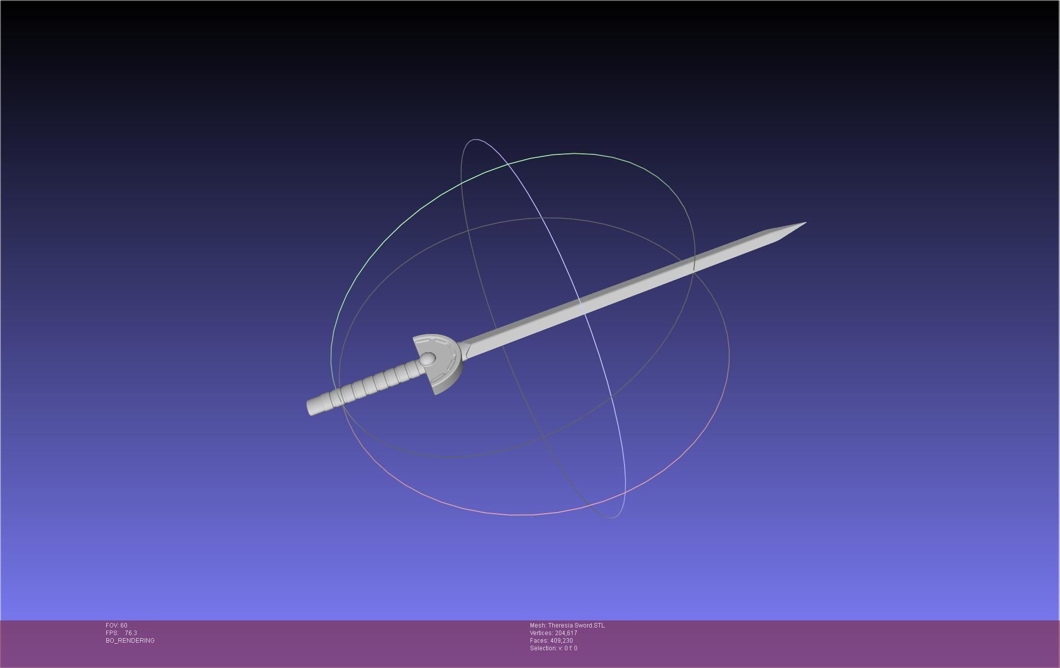 Re Zero Theresia Van Astrea Sword 3D print model_3
