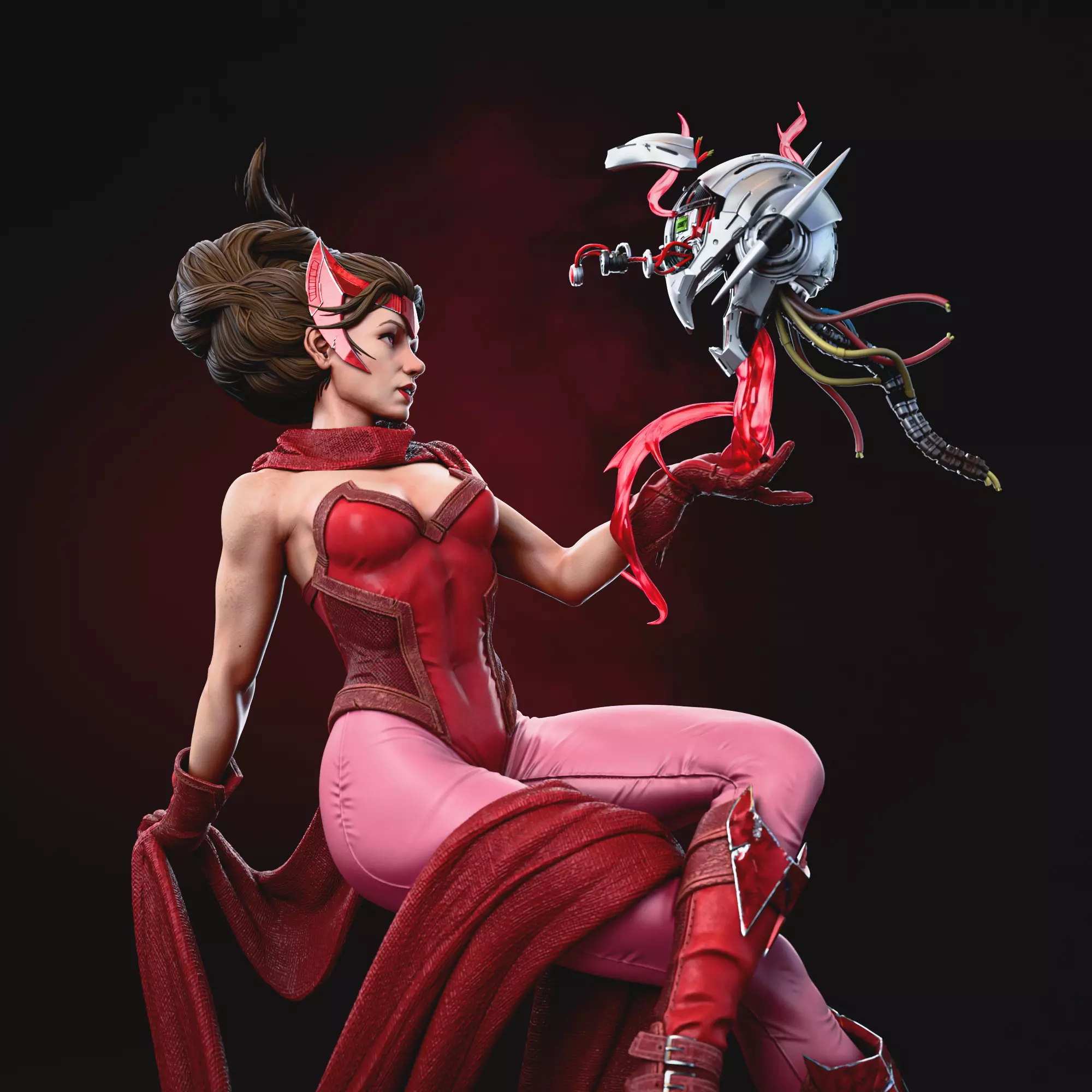 Scarlet Witch 3D Print 3D print model