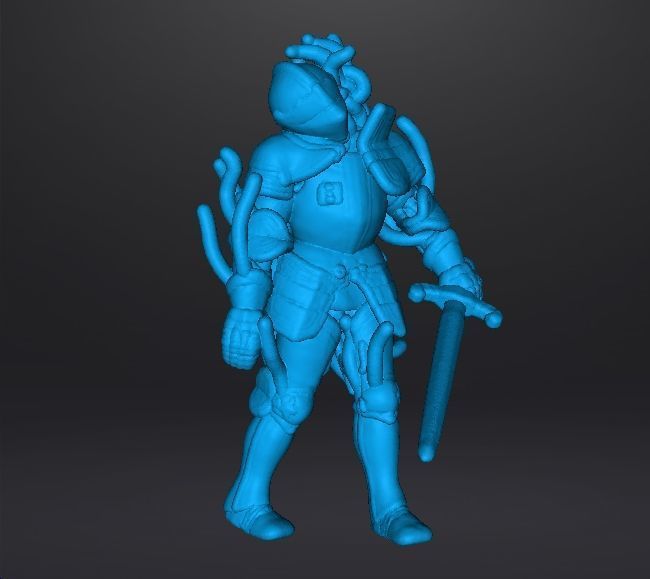 RE4 ARMOR KNIGHT PLAGA MINIATURE MODEL HORROR FANTASY GAMES RPG 3D print model_9