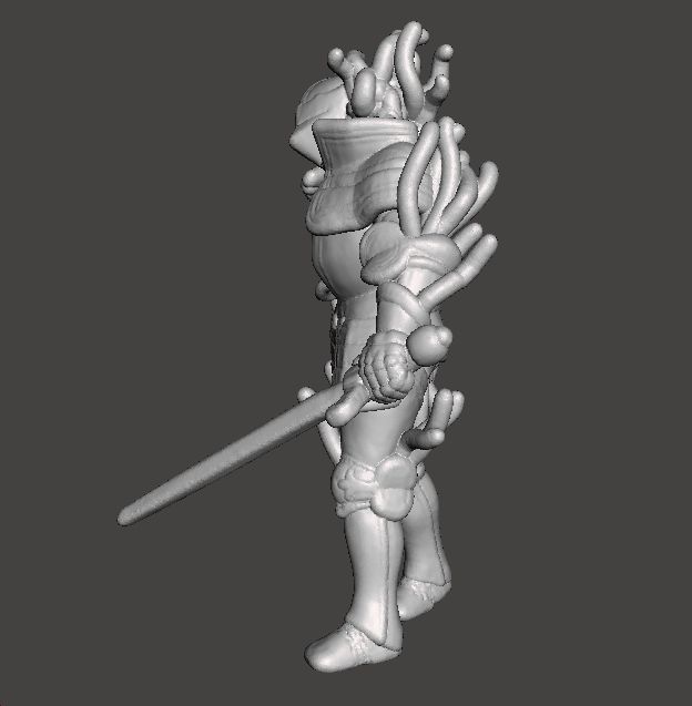 RE4 ARMOR KNIGHT PLAGA MINIATURE MODEL HORROR FANTASY GAMES RPG 3D print model_4