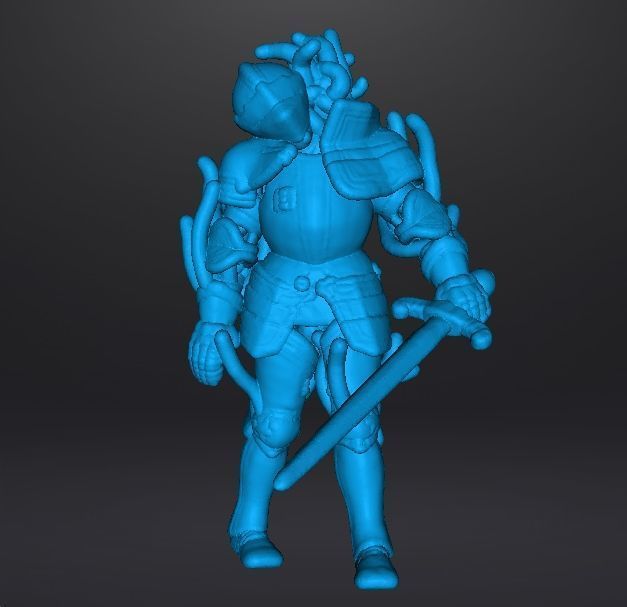 RE4 ARMOR KNIGHT PLAGA MINIATURE MODEL HORROR FANTASY GAMES RPG 3D print model_8