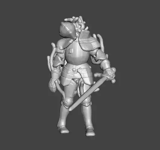 RE4 ARMOR KNIGHT PLAGA MINIATURE MODEL HORROR FANTASY GAMES RPG