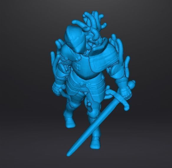 RE4 ARMOR KNIGHT PLAGA MINIATURE MODEL HORROR FANTASY GAMES RPG 3D print model_11