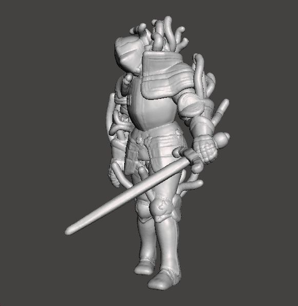 RE4 ARMOR KNIGHT PLAGA MINIATURE MODEL HORROR FANTASY GAMES RPG 3D print model_1