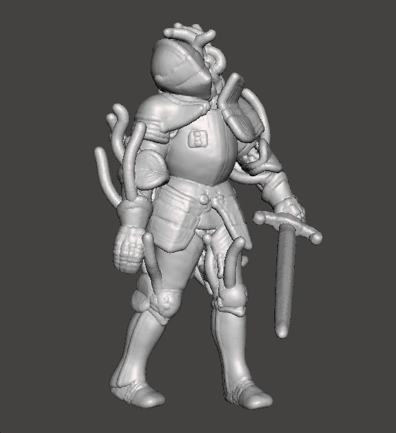 RE4 ARMOR KNIGHT PLAGA MINIATURE MODEL HORROR FANTASY GAMES RPG 3D print model_2