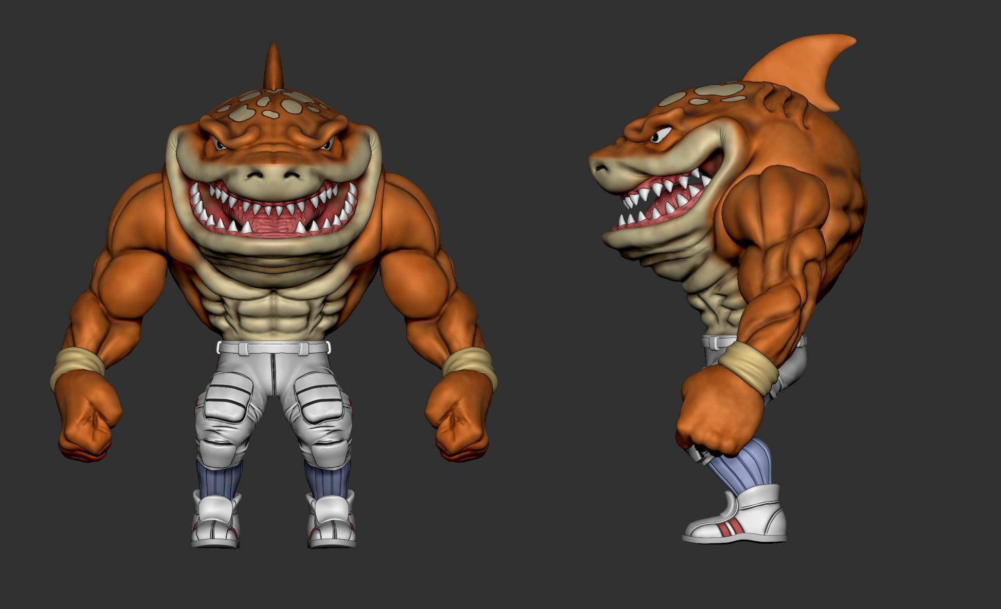Street Sharks Big Slammu 3D print model_1
