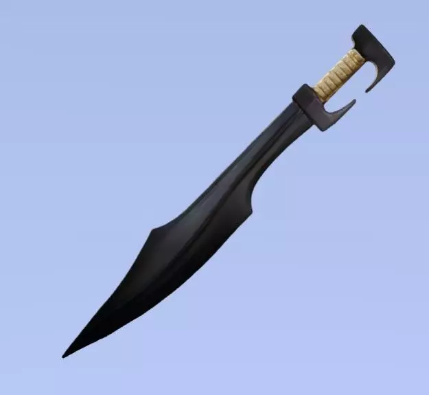 Spartan sword 3D model_0