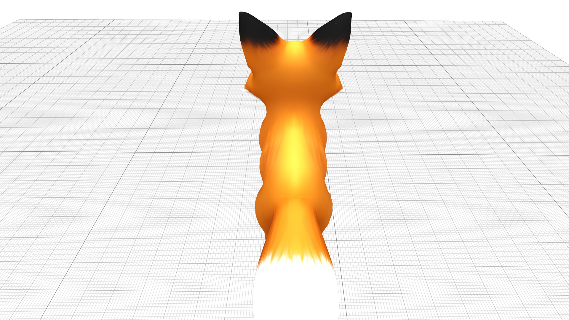 Fox Lowpoly Realistic Low-poly 3D model_6