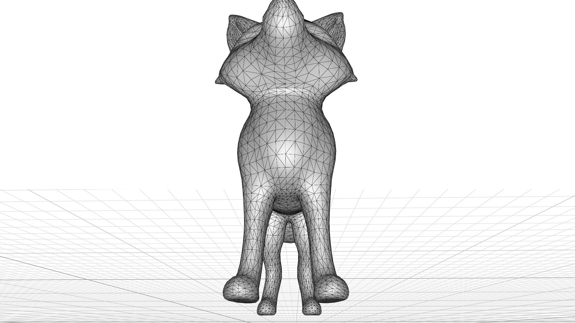 Fox Lowpoly Realistic Low-poly 3D model_12