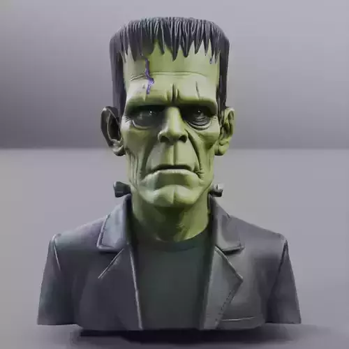 Frankenstein bust 3D model