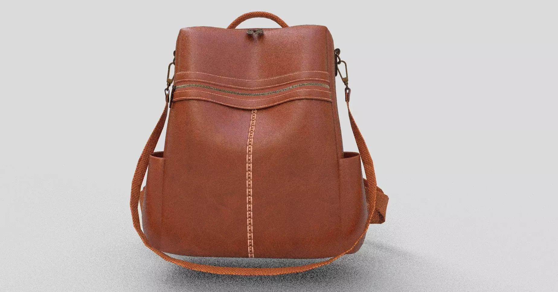Leather bag 3D model_0