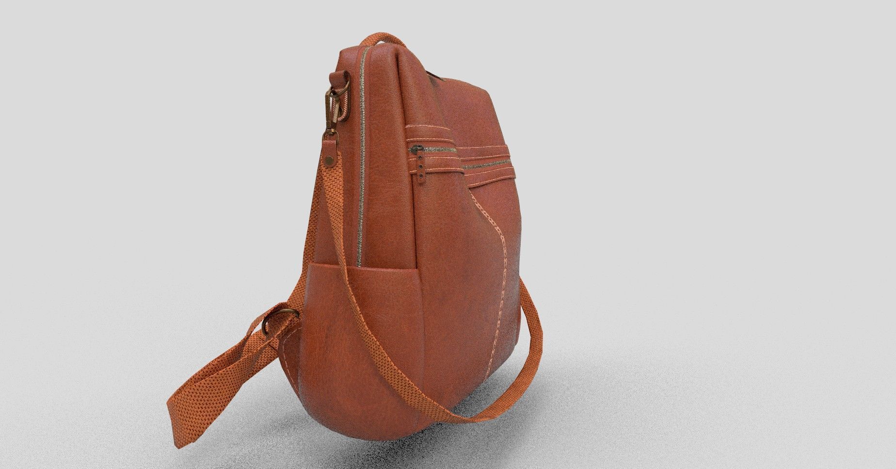 Leather bag 3D model_6