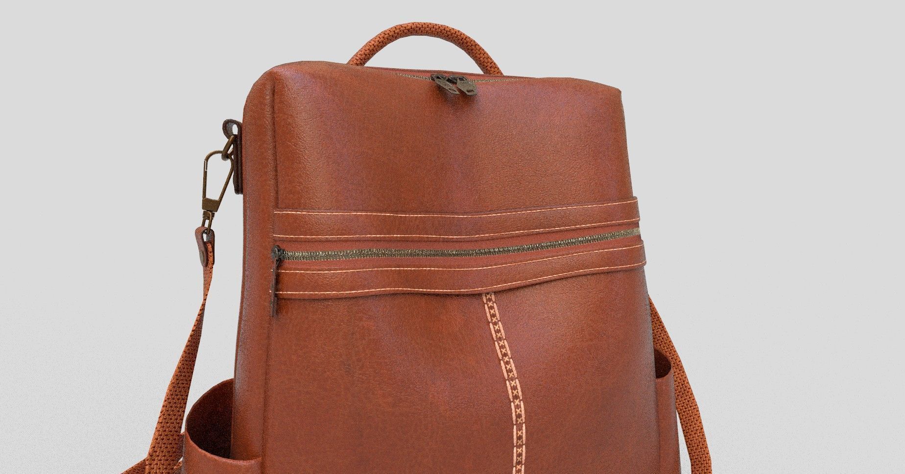 Leather bag 3D model_5