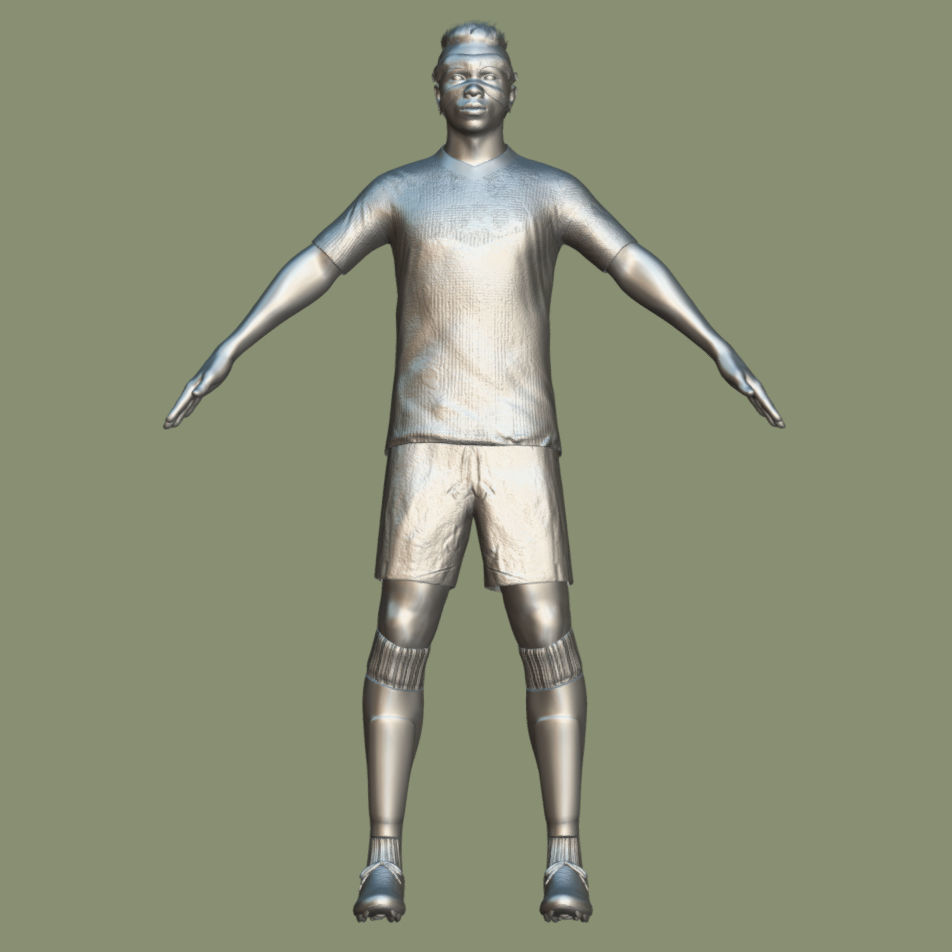 T-Pose Rigged Osimhen Galatasaray 3D model_4
