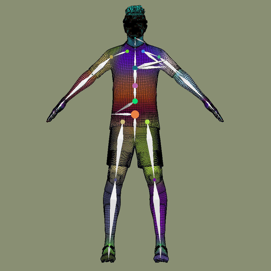 T-Pose Rigged Osimhen Galatasaray 3D model_7