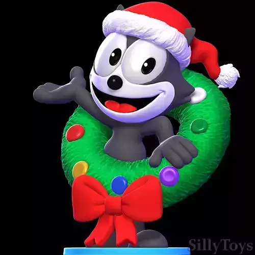 Felix the Cat Christmas 3D print model