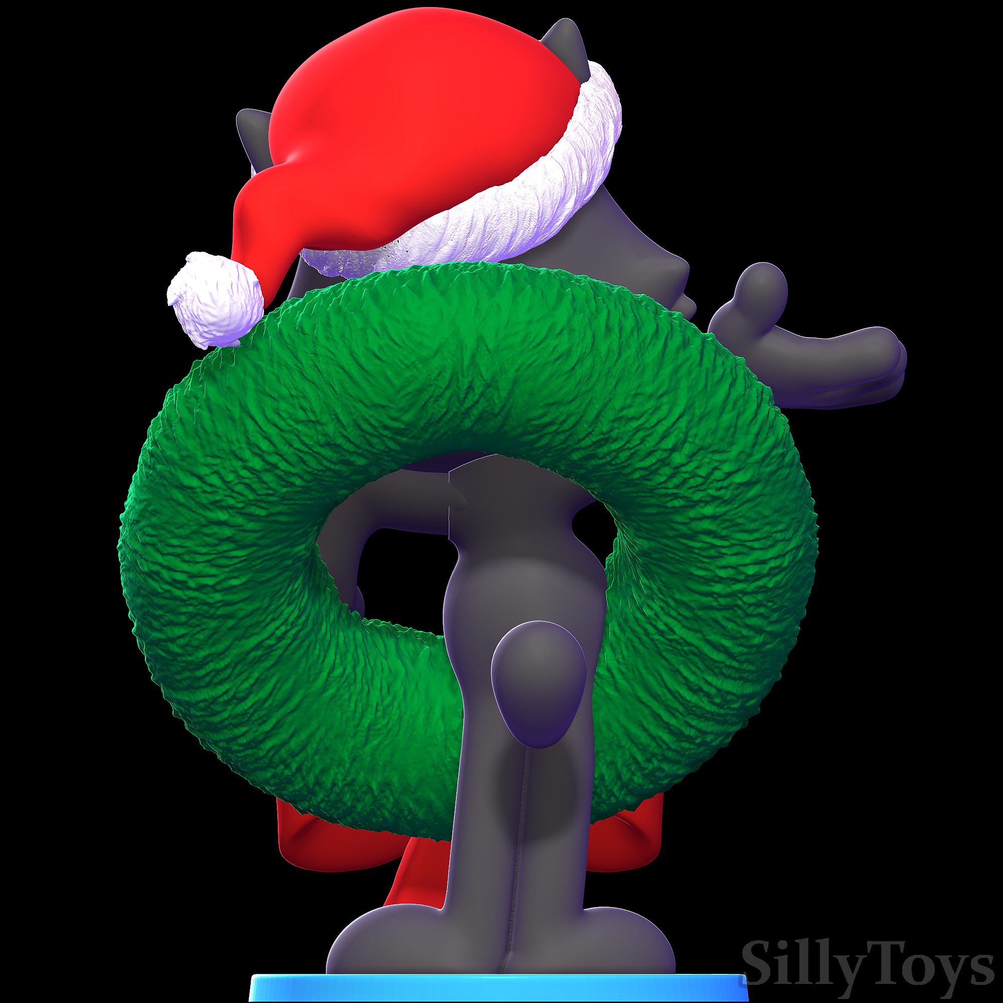 Felix the Cat Christmas 3D print model_3