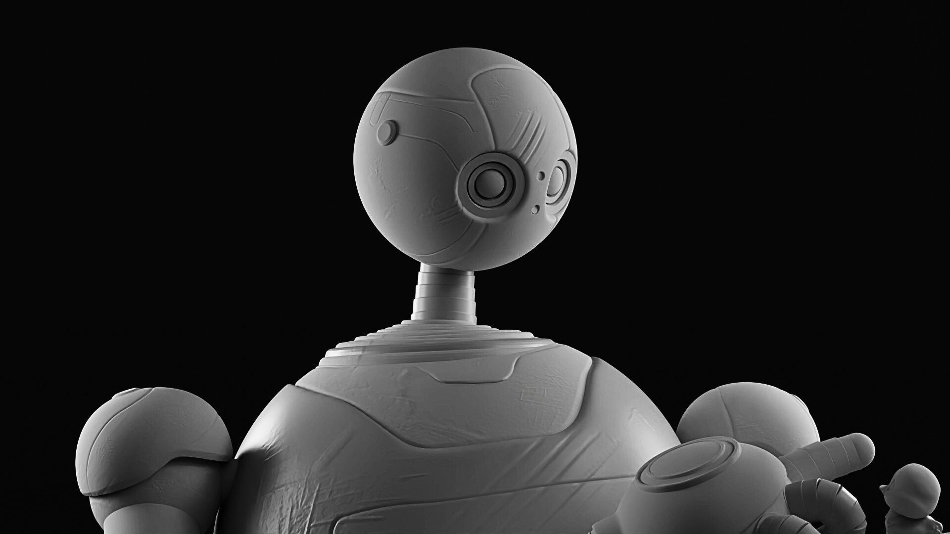 Roz figure 3D printing from The Wild Robot 3D print model_2