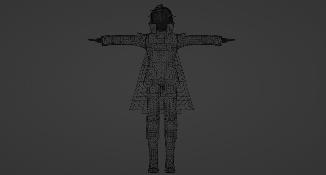 Anime Boy 3D Model Low-poly 3D model_6